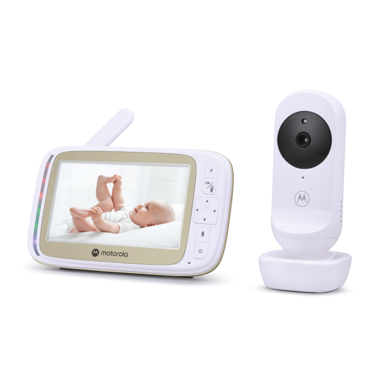 Motorola | VM45 CONNECT | 5" Wi-Fi Video Baby Monitor | StarGrip Crib Mount | 300 m | White