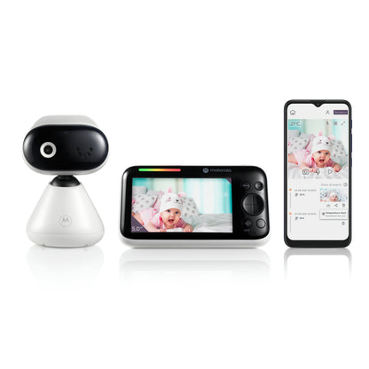 Motorola | PIP1500 CONNECT | 5" Wi-Fi Video Baby Monitor | 1080p | 300 m | White / Black