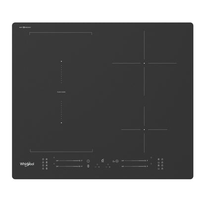 Whirlpool | WF S7560NE BM | Induktionskochfeld | 4 Kochzonen | 18 Leistungsstufen | FlexiSide | Booster | Touch Control | Schwarz