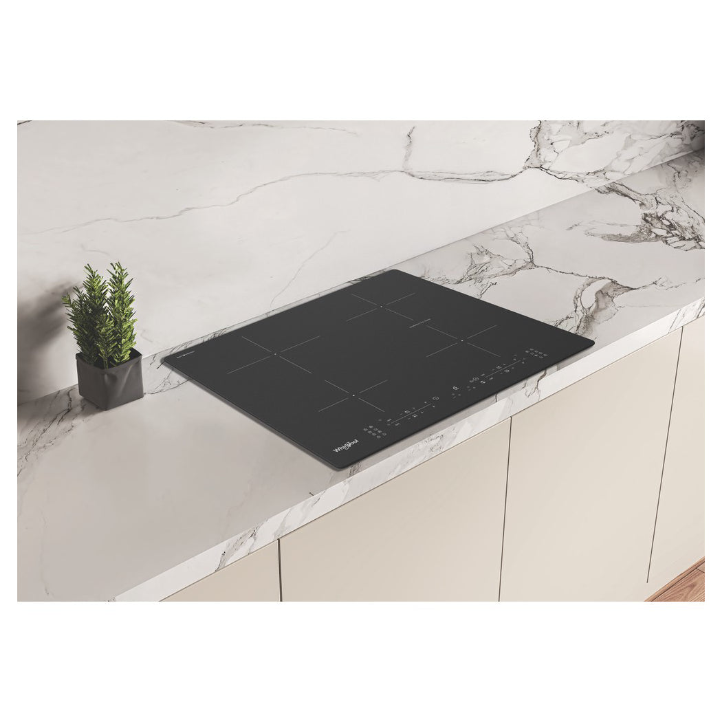 Whirlpool | WB B8360 NE BM | Induktionskochfeld | 4 Kochzonen | 9 Leistungsstufen | Booster | Touch-Steuerung | Schwarz