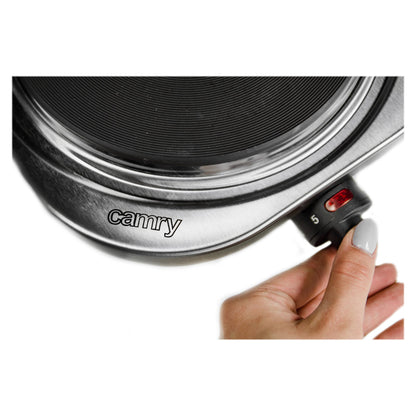 Camry | CR 6510 | Elektrische Kochplatte | 1500 W | 1 Kochzone | 5 Temperaturstufen | Edelstahl