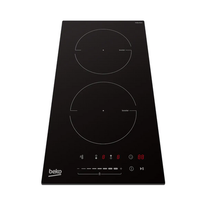 Beko | Induktionskochfeld | HDI32400TO | 2 Kochzonen | 2300 W Boost | 9 Leistungsstufen | Touch Control | Schwarz