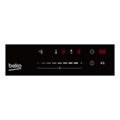 Beko | Induktionskochfeld | HDI32400TO | 2 Kochzonen | 2300 W Boost | 9 Leistungsstufen | Touch Control | Schwarz
