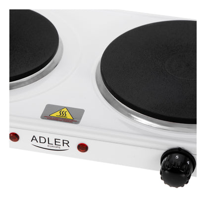 Adler | Electric Hot Plate | AD 6520 | 2500 W | 2 Cooking Zones | White