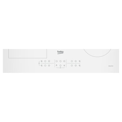 Beko | Induction Hob | HII64200FMTW | 4 Cooking Zones | 9 Power Levels | Boost | IndyFlex | Touch Control | White