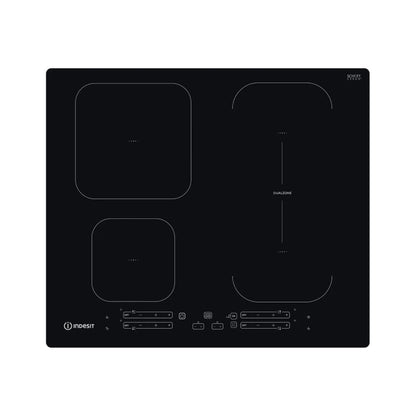 Indesit | Induction Hob | IB 65B60 NE | 4 Cooking Zones | DualZone | Touch Control | Timer | Black