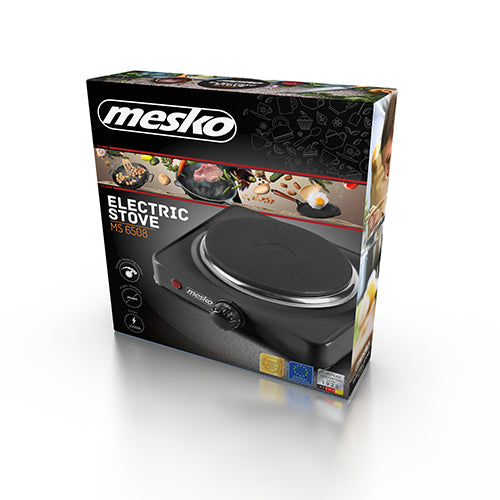 Mesko | Electric Hot Plate | MS 6508 | 1000 W | 1 Cooking Zone | Black