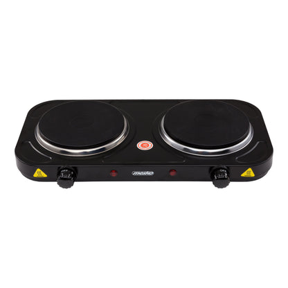 Mesko | Electric Hot Plate | MS 6509 | 2000 W | 2 Cooking Zones | 5 Temperature Settings | Black