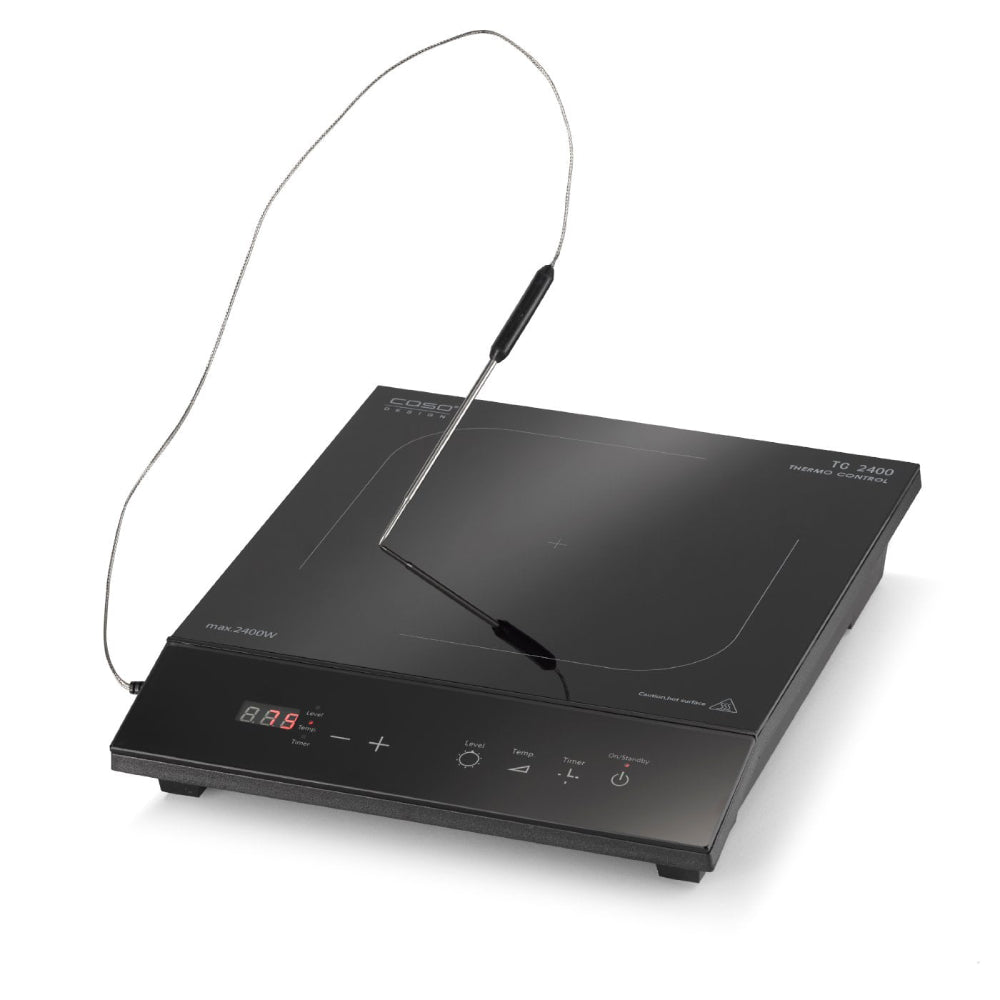 CASO | TC 2400 ThermoControl | Induction Hot Plate | 02235 | 2400 W | 1 Cooking Zone | Sensor Touch | Thermometer | Black