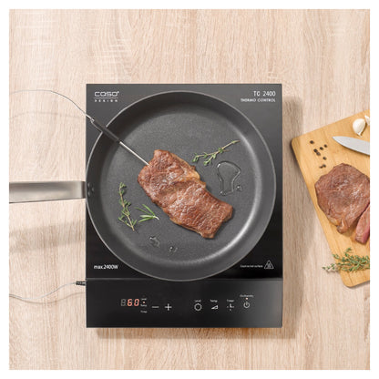 CASO | TC 2400 ThermoControl | Induction Hot Plate | 02235 | 2400 W | 1 Cooking Zone | Sensor Touch | Thermometer | Black