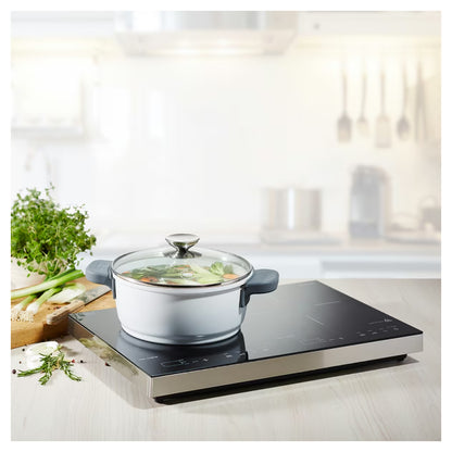 CASO Germany | S-Line | Induction Hot Plate | 3500 | 3500 W | 2 Cooking Zones | Sensor Touch | Timer | Black/Silver