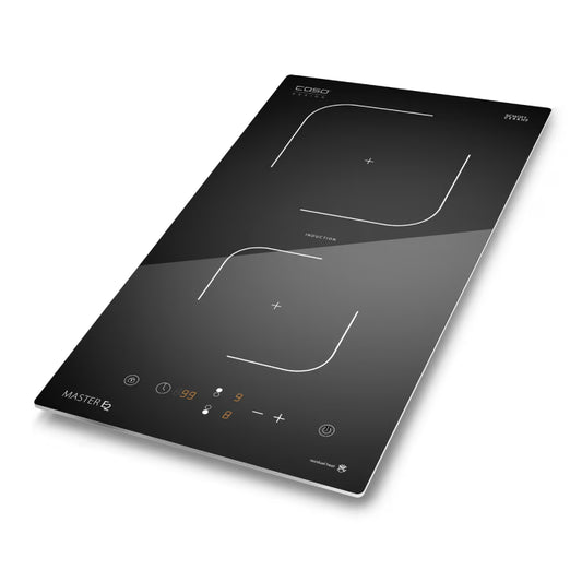 CASO Germany | S-Line | Induction Hob | Master E2 | 3500 W | 2 Cooking Zones | Sensor Touch | Timer | Black