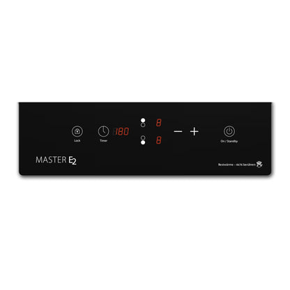 CASO Germany | S-Line | Induction Hob | Master E2 | 3500 W | 2 Cooking Zones | Sensor Touch | Timer | Black
