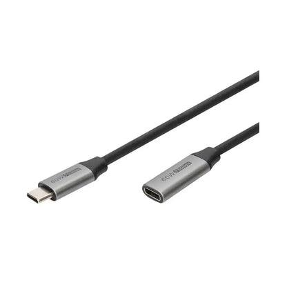 Digitus | USB extension cable | 24 pin USB-C | Female | Male | 1 m | Black