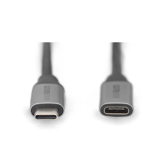 Digitus | USB extension cable | 24 pin USB-C | Female | Male | 1 m | Black
