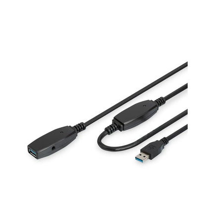Digitus | USB extension cable | 9 pin USB Type A | Male | Female | 10 m | Black