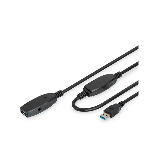 Digitus | USB extension cable | 9 pin USB Type A | Male | Female | 10 m | Black