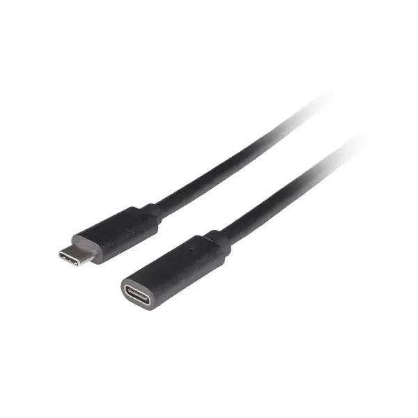 Lanberg | USB-C extension cable | 24 pin USB-C | Male | Female | 50 cm | Black