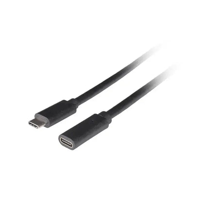 Lanberg | USB-C extension cable | 24 pin USB-C | Male | Female | 50 cm | Black