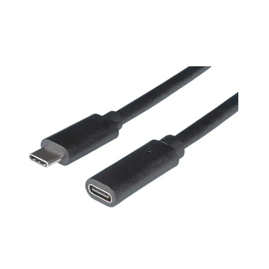Lanberg | USB-C extension cable | 24 pin USB-C | Male | Female | 1.5 m | Black