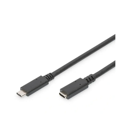Digitus | USB-C extension cable | 24 pin USB-C | Male | Female | 70 cm | Black