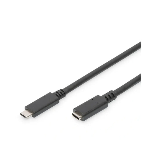 Digitus | USB-C extension cable | 24 pin USB-C | Male | Female | 70 cm | Black