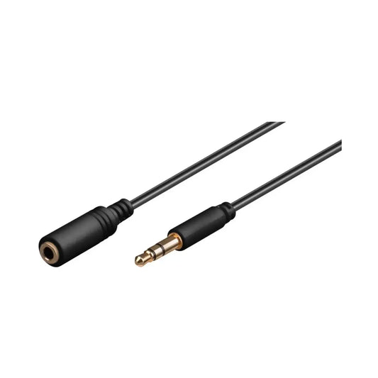 Goobay | Audio extension cable | Mini-phone stereo 3.5 mm | Male | Black