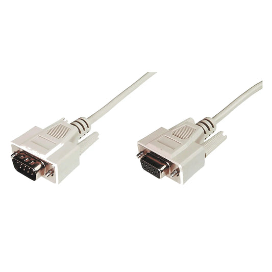Digitus | Serial extension cable | 9 pin D-Sub (DB-9) | Female | Male | 2 m | Beige