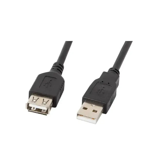 Lanberg | USB extension cable | 4 pin USB Type A | Male | Female | 5 m | Black