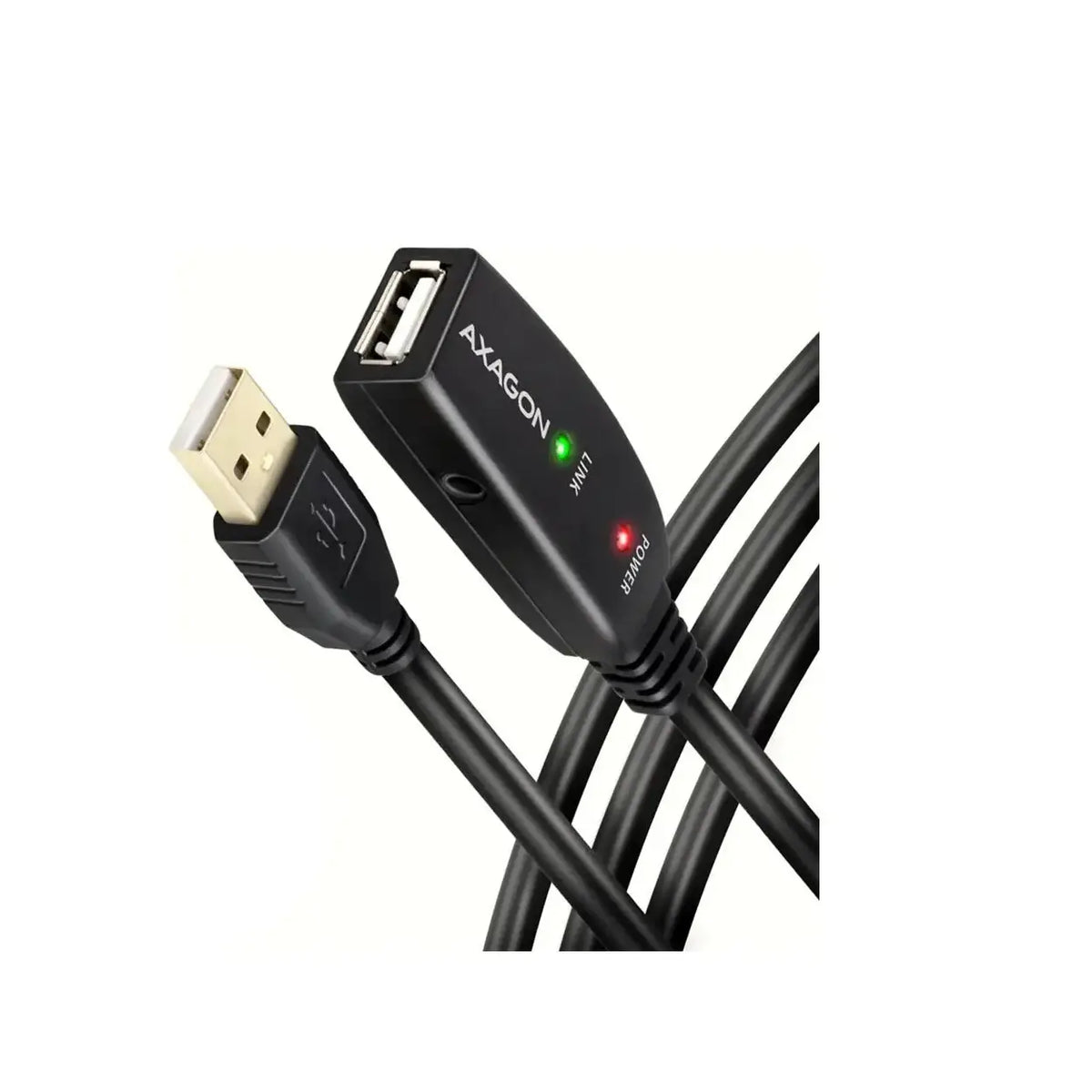 AXAGON | USB extension cable | 4 pin USB Type A | Male | Female | 20 m | Black