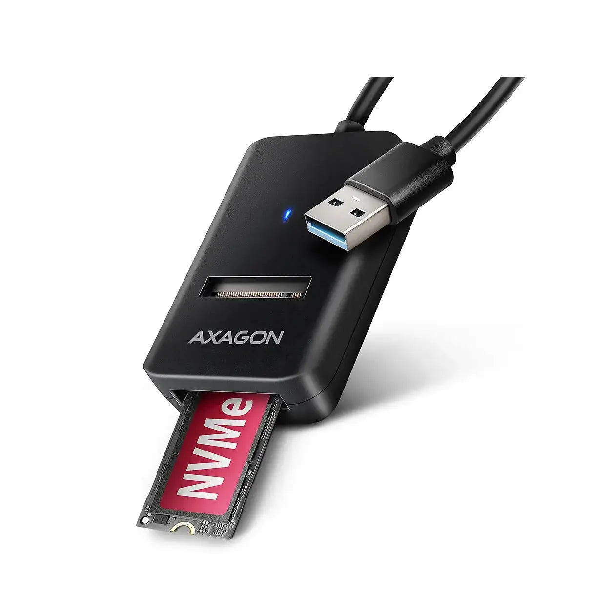 AXAGON | M.2 NVMe & SATA SSD adapter | ADM2-AM | USB-A | 10 Gbps