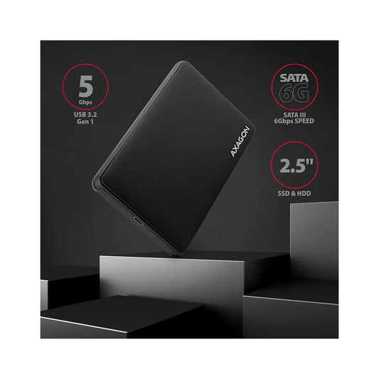 AXAGON | SuperSpeed USB-C SLIDE box | EE25-SLC | Black