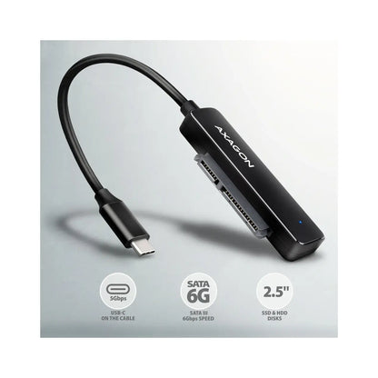 AXAGON | SLIM adapter USB-C | ADSA-FP2C | 5Gbps | SATA 6G