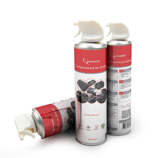 Gembird | Compressed Air Duster | CK-CAD-FL600-01 | 600 ml | Flammable | Red/White