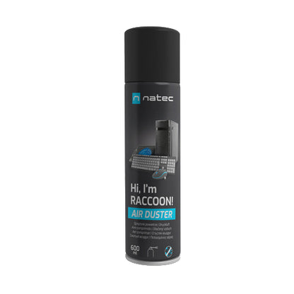 Natec | Raccoon | Air Duster | NSC-1763 | 600 ml | Black