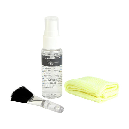 Gembird | LCD Screen Cleaning Kit | CK-LCD-04 | 30 ml Spray | Brush | Microfibre Cloth | Yellow/Transparent
