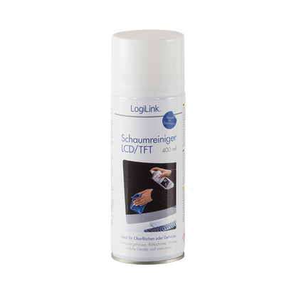 LogiLink | Cleaning Foam | RP0012 | 400 ml | For LCD/TFT Screens | White