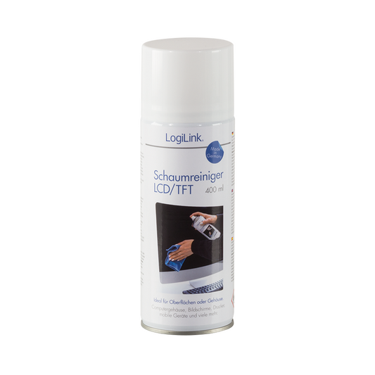 LogiLink | Cleaning Foam | RP0012 | 400 ml | For LCD/TFT Screens | White