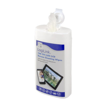 LogiLink | Cleaning Wipes | RP0010 | 100 pcs | For LCD/TFT/Plasma Screens