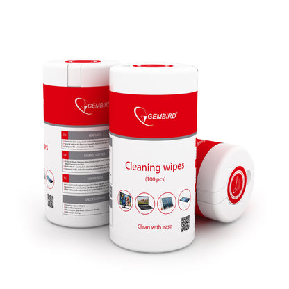 Gembird | Cleaning Wipes | CK-WW100-01 | 100 pcs | For LCD/TFT/Plasma Screens