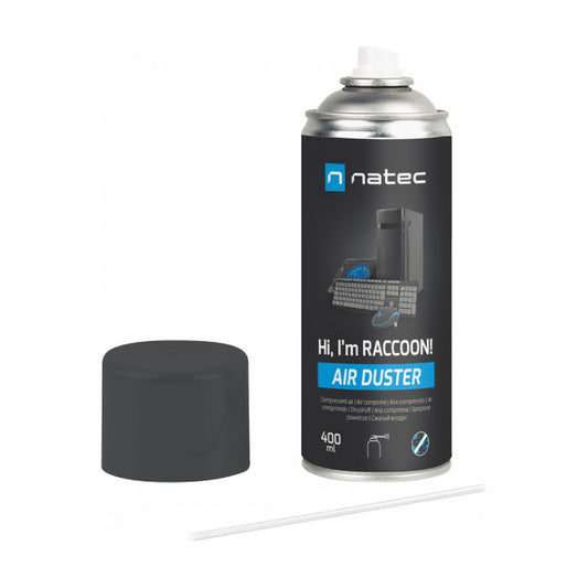 Natec | Raccoon | Air Duster | NSC-2119 | 400 ml | Compressed Air | Black