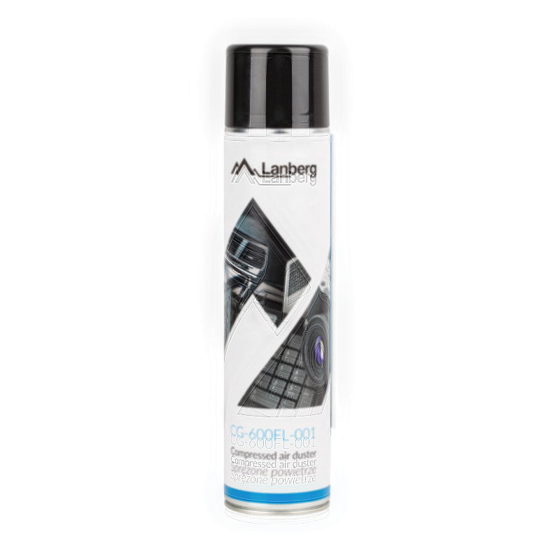 Lanberg | Air Duster | CG-600FL-001 | 600 ml | Compressed Gas | Extension Tube | White