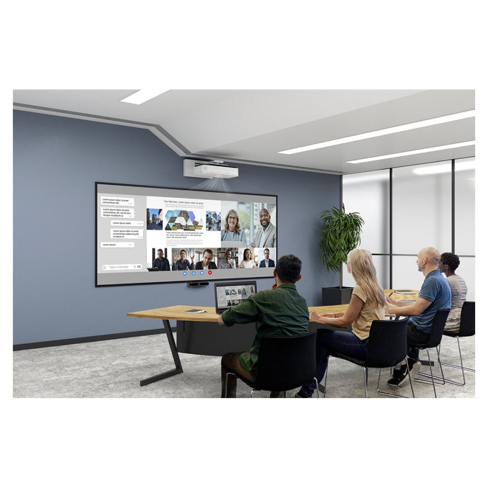 Epson | EB-810E | Super-Ultra-Short-Throw 3LCD Projector | 4K PRO-UHD | 5000 ANSI Lumens | Laser | White