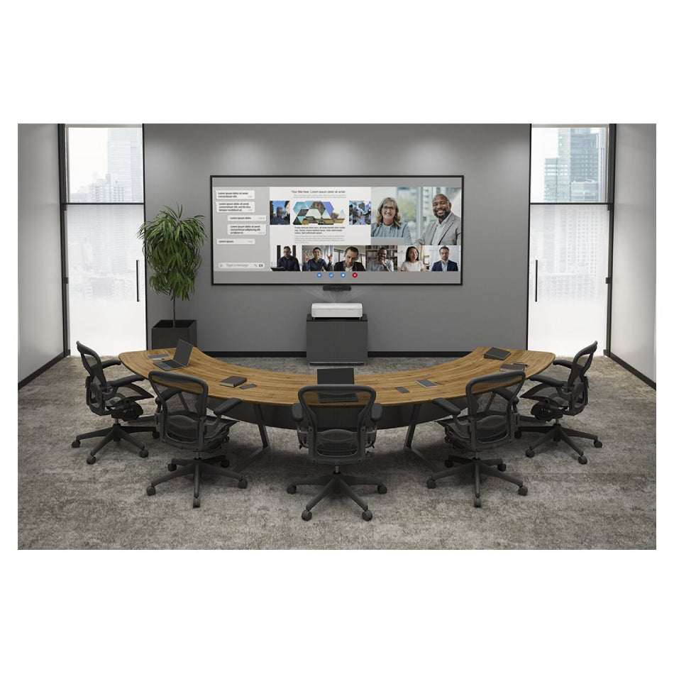Epson | EB-810E | Super-Ultra-Short-Throw 3LCD Projector | 4K PRO-UHD | 5000 ANSI Lumens | Laser | White