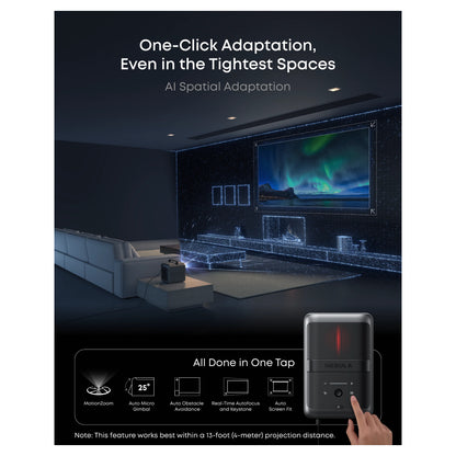 Anker Nebula | X1 | D23512F1 | 4K Triple-Laser DLP Projector | Ultra HD 4K 3840 × 2160 | 3500 ANSI Lumens | 3D | Google TV | Grey