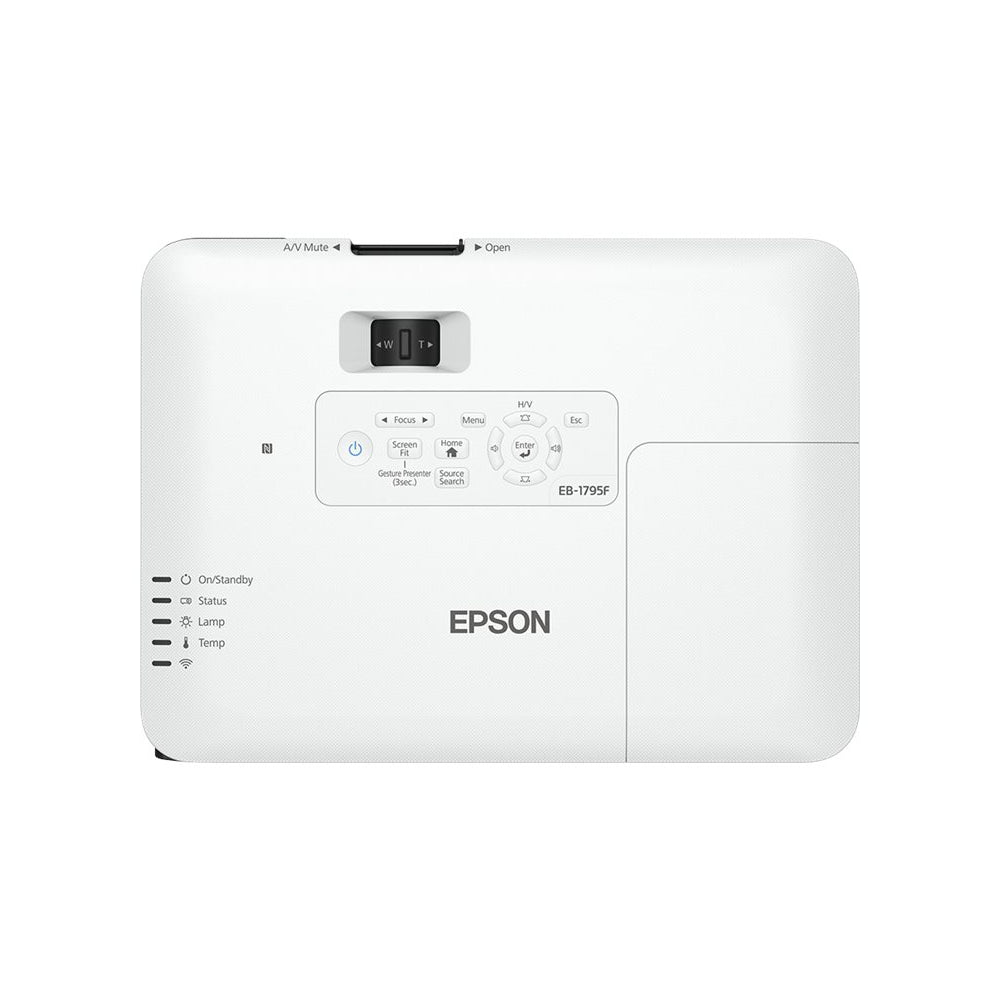 Epson | EB-1795F | V11H796040 | 3LCD Projector | Full HD 1920 × 1080 | 3200 ANSI Lumens | Wireless | Lamp | Black / White