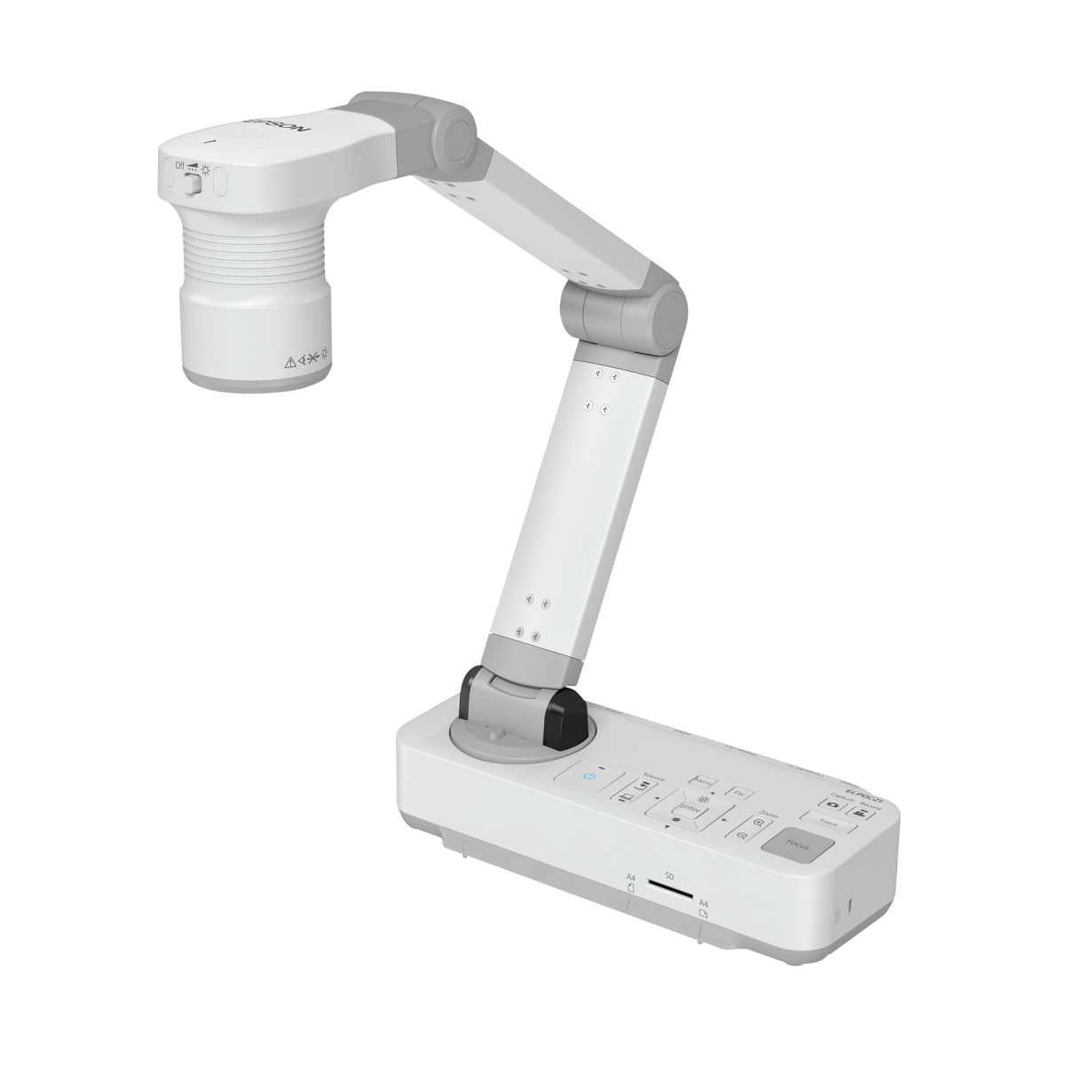Epson | ELPDC21 | V12H758040 | Digital Document Camera | Full HD 1920 × 1080 | 12× Optical Zoom | 30 fps | White
