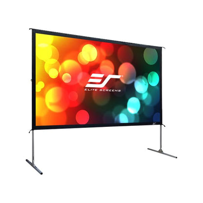 Elite Screens | Yard Master 2 Series | OMS120H2 | 120" | 16:9 | Portable Projection Screen with Legs | CineWhite | Silver / Black