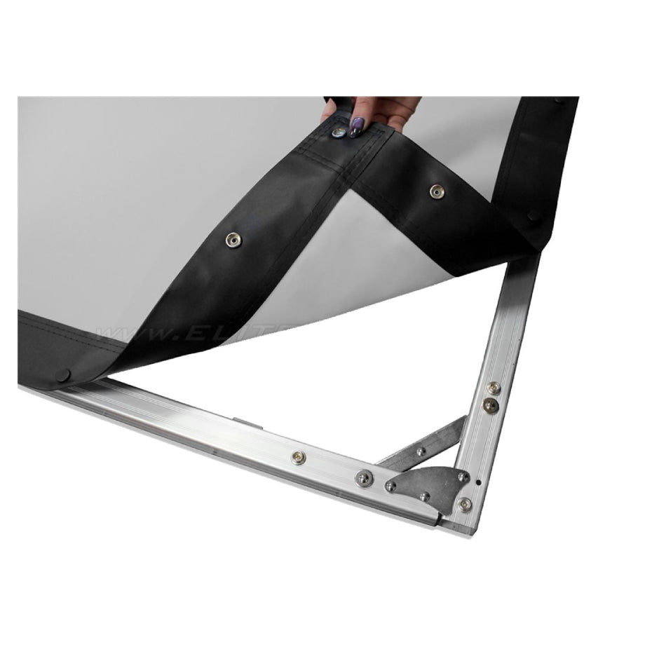 Elite Screens | Yard Master 2 Series | OMS120H2 | 120" | 16:9 | Portable Projection Screen with Legs | CineWhite | Silver / Black