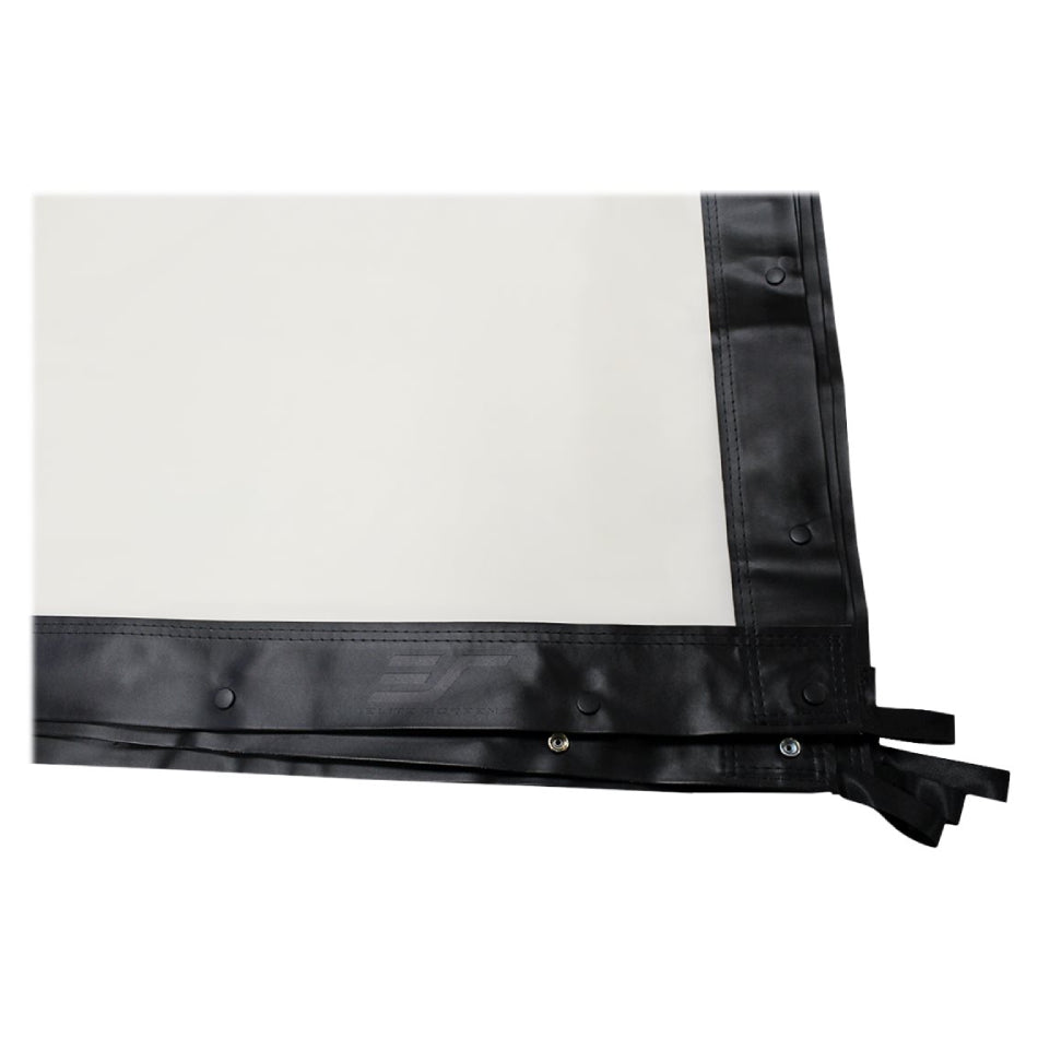Elite Screens | Yard Master 2 Series | OMS120H2-DUAL | 120" | 16:9 | Outdoor Projection Screen | WraithVeil® Dual | Black / Silver